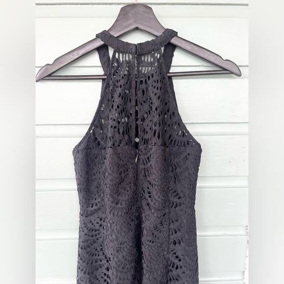 Lilly Pulitzer NWT Kenna dress in onyx black lace dress fall wedding cocktail 00 - Picture 8 of 12
